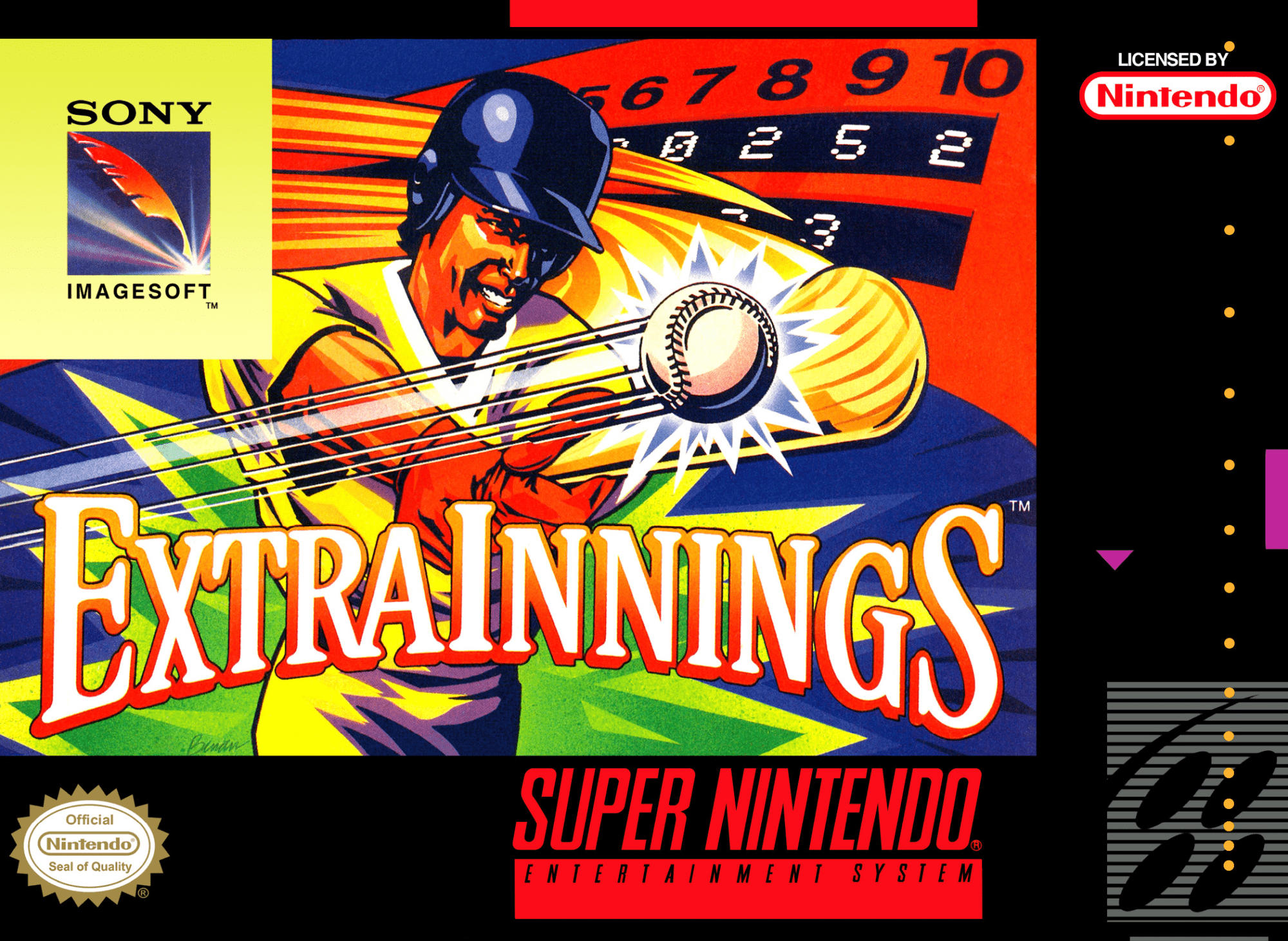 Extra Innings box art for Super Nintendo